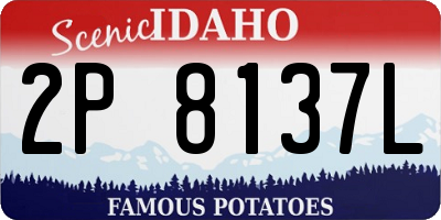 ID license plate 2P8137L