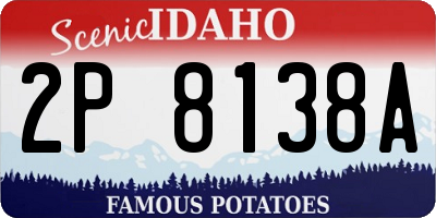 ID license plate 2P8138A