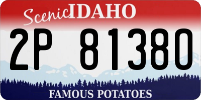 ID license plate 2P8138O