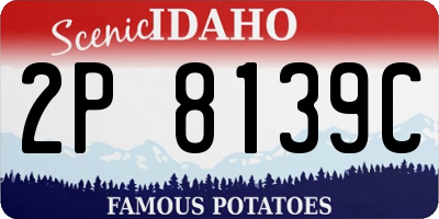 ID license plate 2P8139C