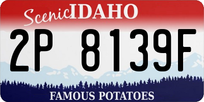 ID license plate 2P8139F
