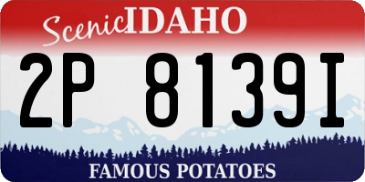 ID license plate 2P8139I