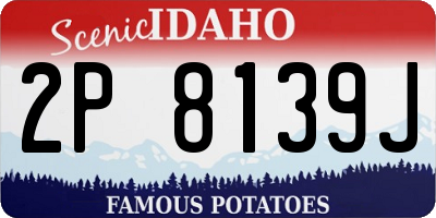 ID license plate 2P8139J