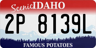ID license plate 2P8139L
