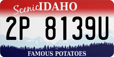 ID license plate 2P8139U