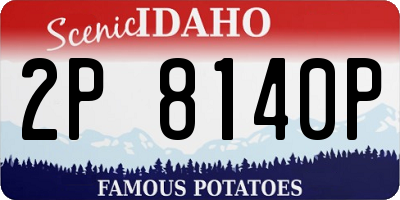 ID license plate 2P8140P