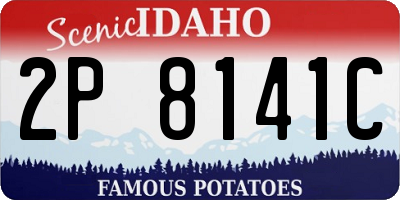 ID license plate 2P8141C