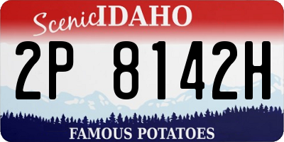 ID license plate 2P8142H