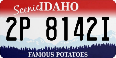 ID license plate 2P8142I