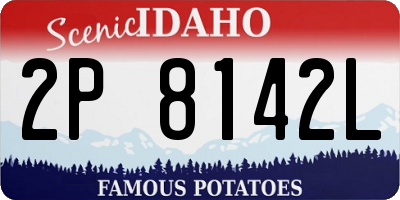 ID license plate 2P8142L