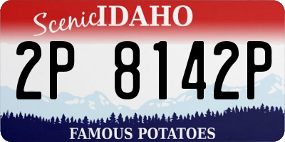 ID license plate 2P8142P