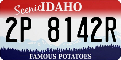 ID license plate 2P8142R