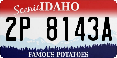 ID license plate 2P8143A