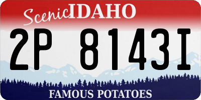ID license plate 2P8143I