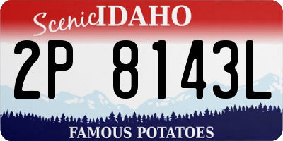 ID license plate 2P8143L
