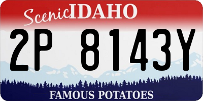 ID license plate 2P8143Y