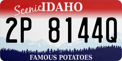 ID license plate 2P8144Q