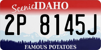 ID license plate 2P8145J
