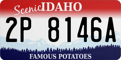ID license plate 2P8146A
