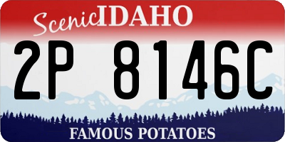 ID license plate 2P8146C