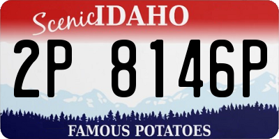 ID license plate 2P8146P