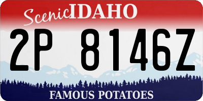 ID license plate 2P8146Z