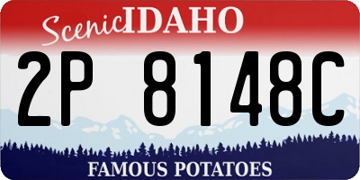 ID license plate 2P8148C