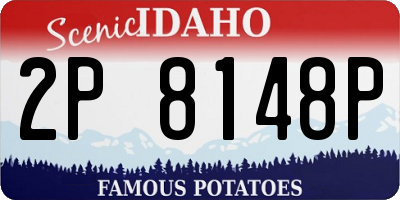 ID license plate 2P8148P