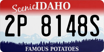 ID license plate 2P8148S