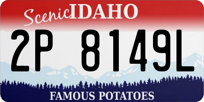 ID license plate 2P8149L