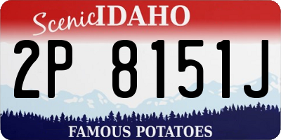 ID license plate 2P8151J