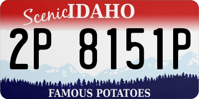 ID license plate 2P8151P