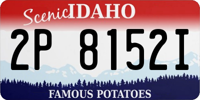 ID license plate 2P8152I