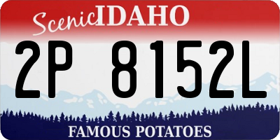 ID license plate 2P8152L