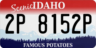 ID license plate 2P8152P