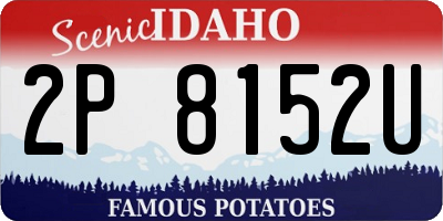 ID license plate 2P8152U