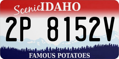 ID license plate 2P8152V