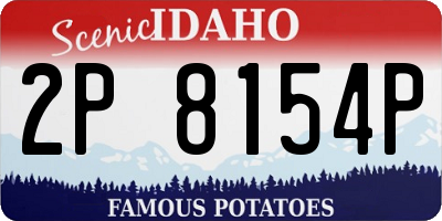 ID license plate 2P8154P