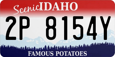 ID license plate 2P8154Y