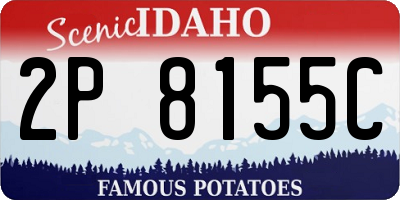 ID license plate 2P8155C