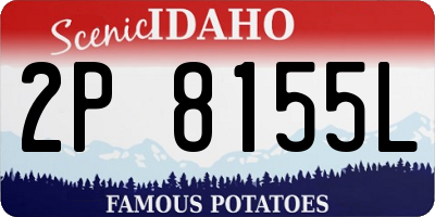 ID license plate 2P8155L