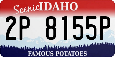 ID license plate 2P8155P