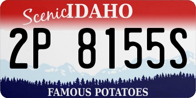 ID license plate 2P8155S