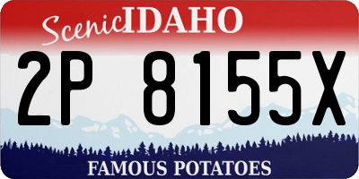 ID license plate 2P8155X