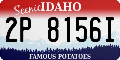 ID license plate 2P8156I