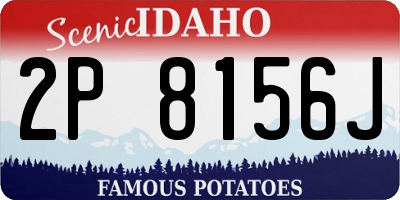 ID license plate 2P8156J