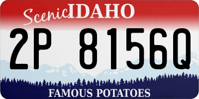 ID license plate 2P8156Q