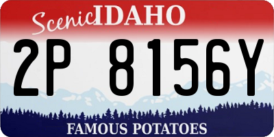 ID license plate 2P8156Y