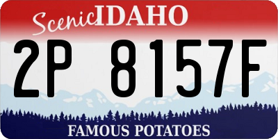 ID license plate 2P8157F