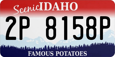 ID license plate 2P8158P